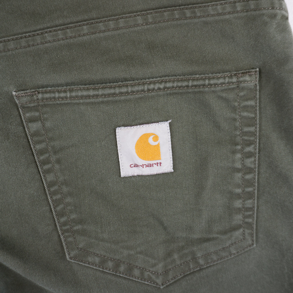 Carhartt WIP Klondike Зелени Панталони с Бродирано Лого