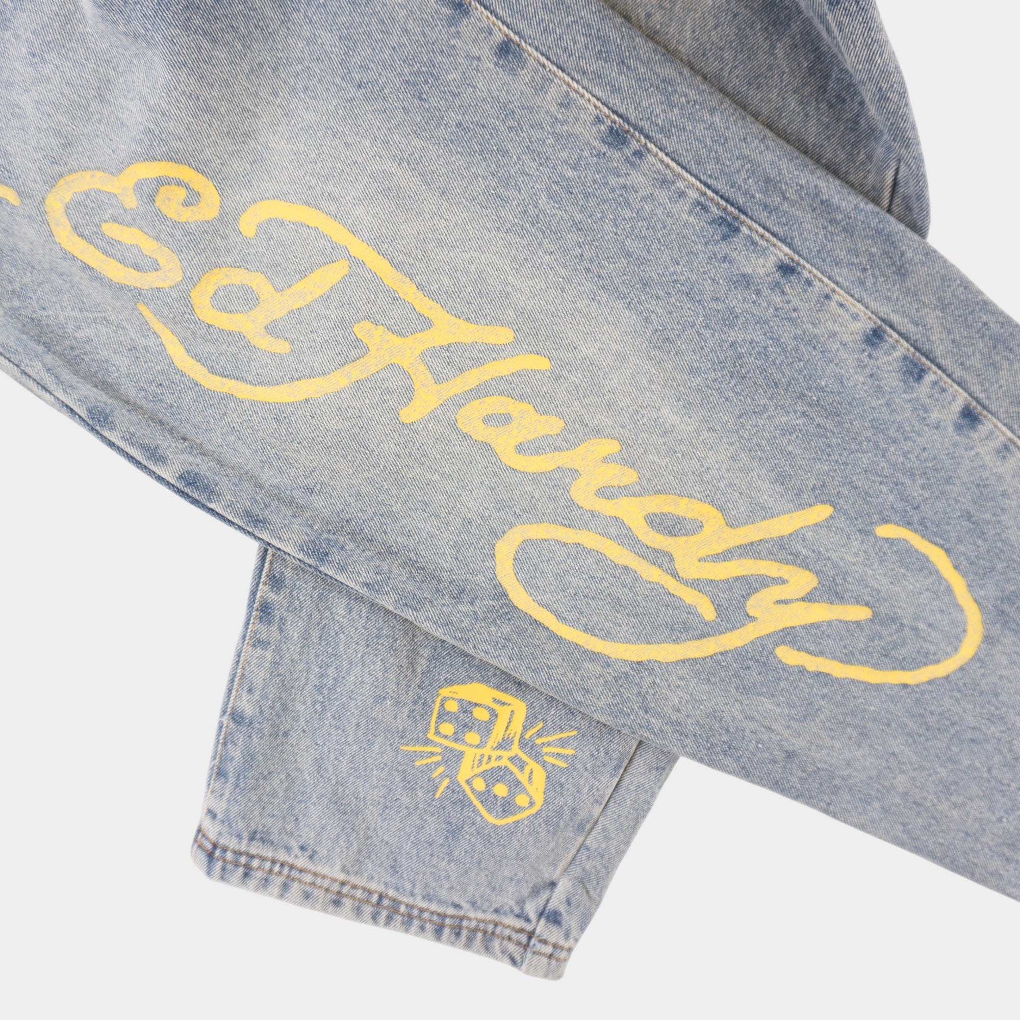 Ed Hardy Сини Дънки с Графика