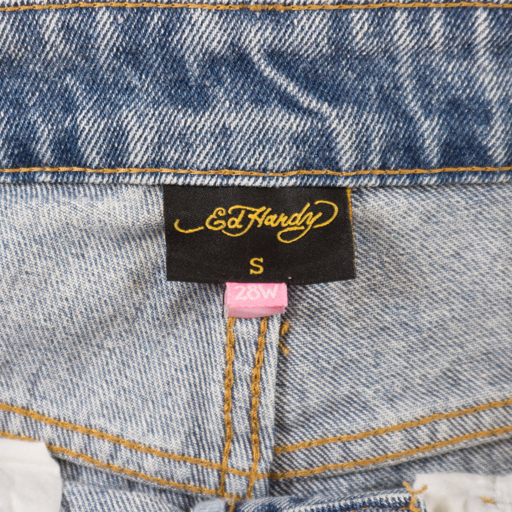 Ed Hardy Сини Дънки с Графика