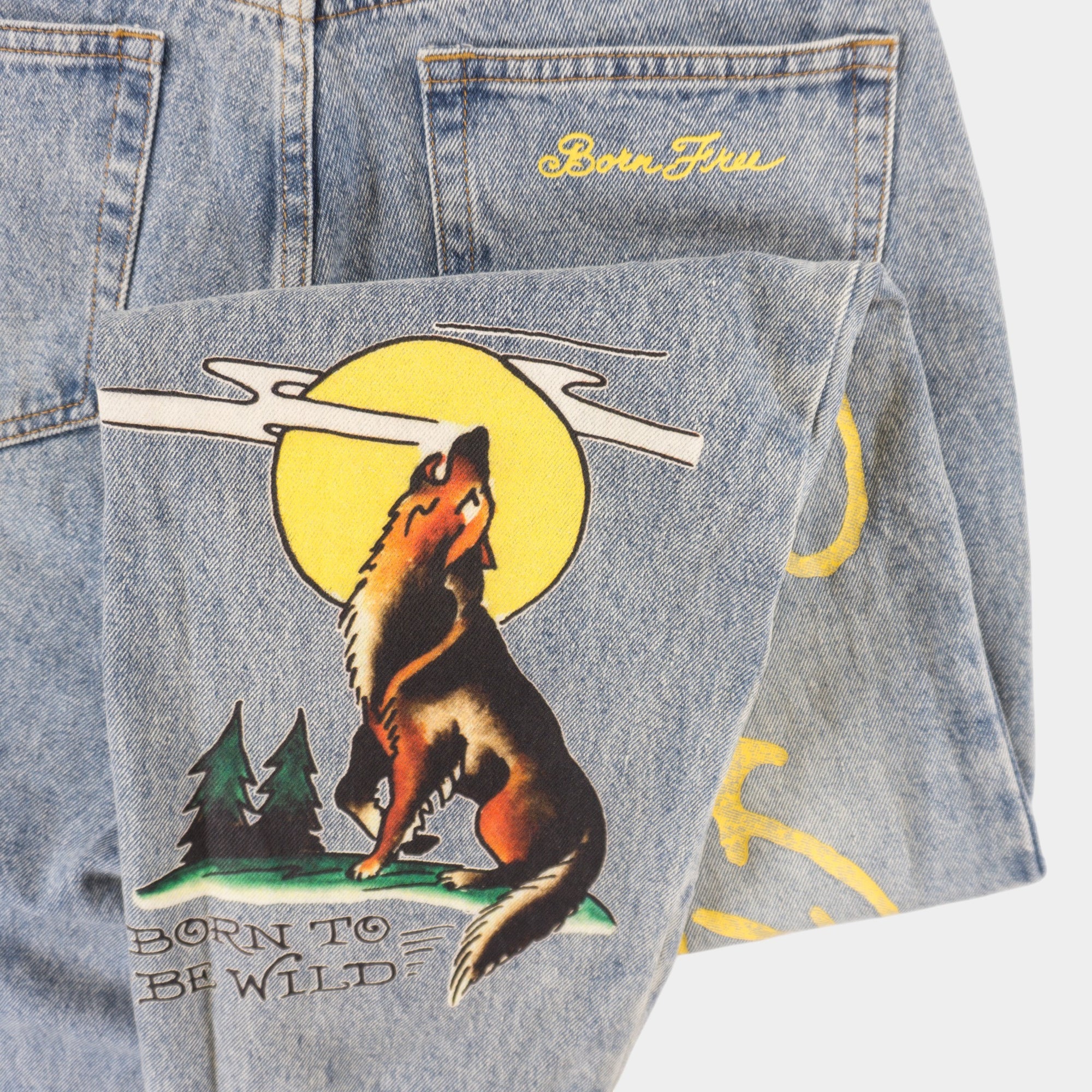 Ed Hardy Сини Дънки с Графика