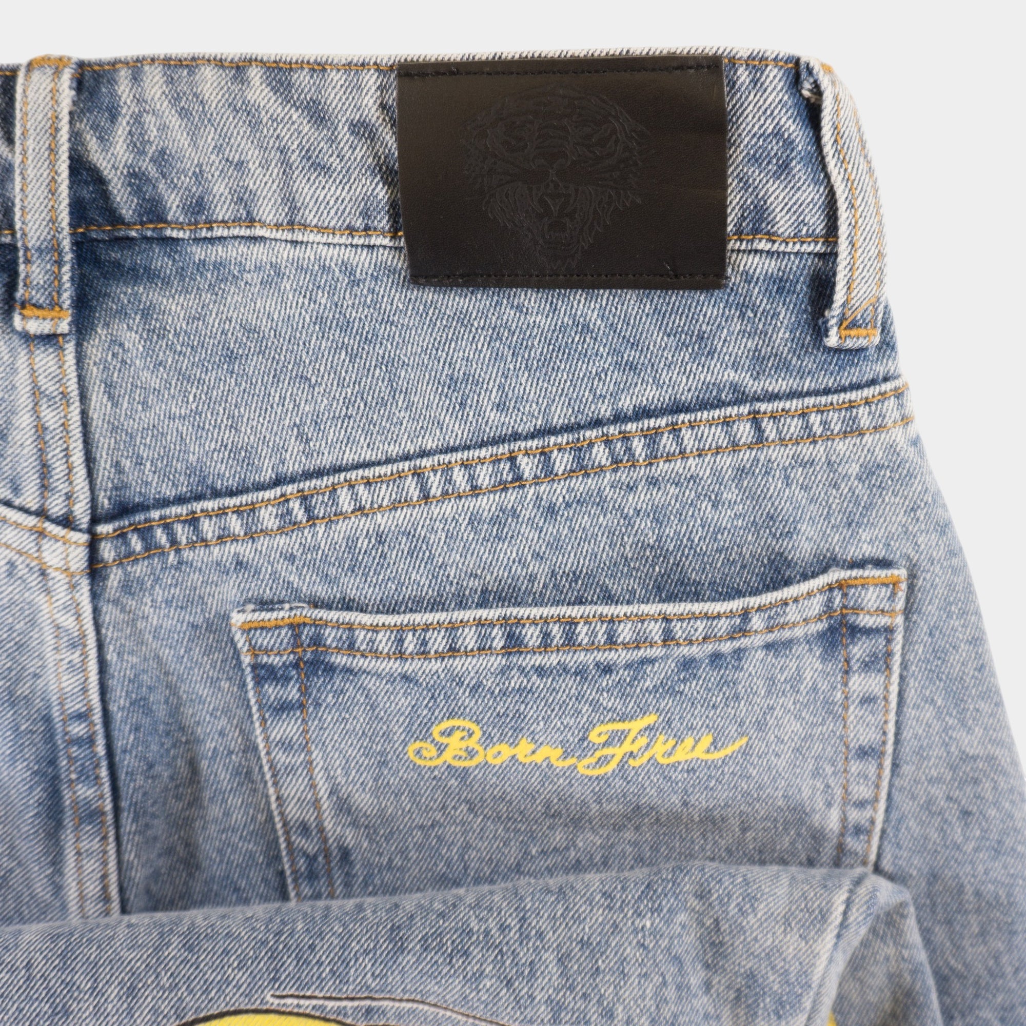 Ed Hardy Сини Дънки с Графика