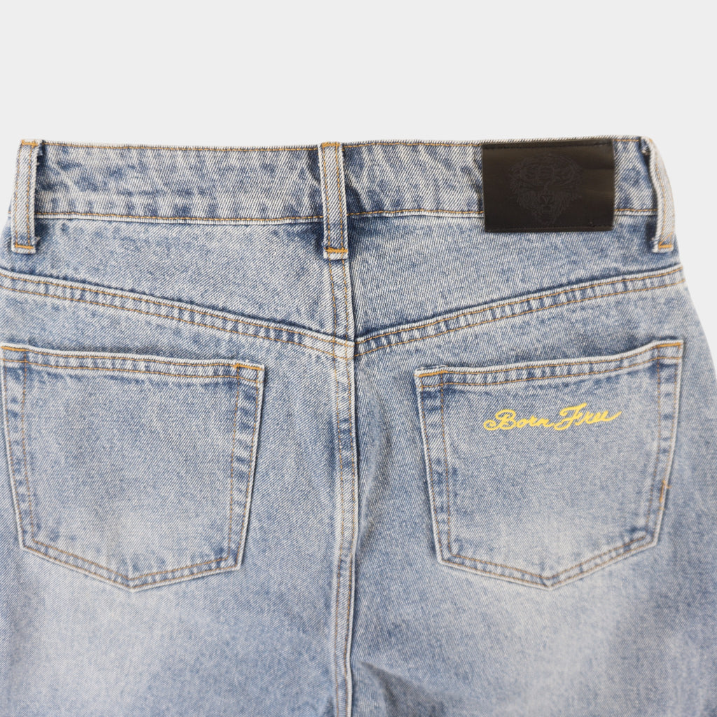 Ed Hardy Сини Дънки с Графика