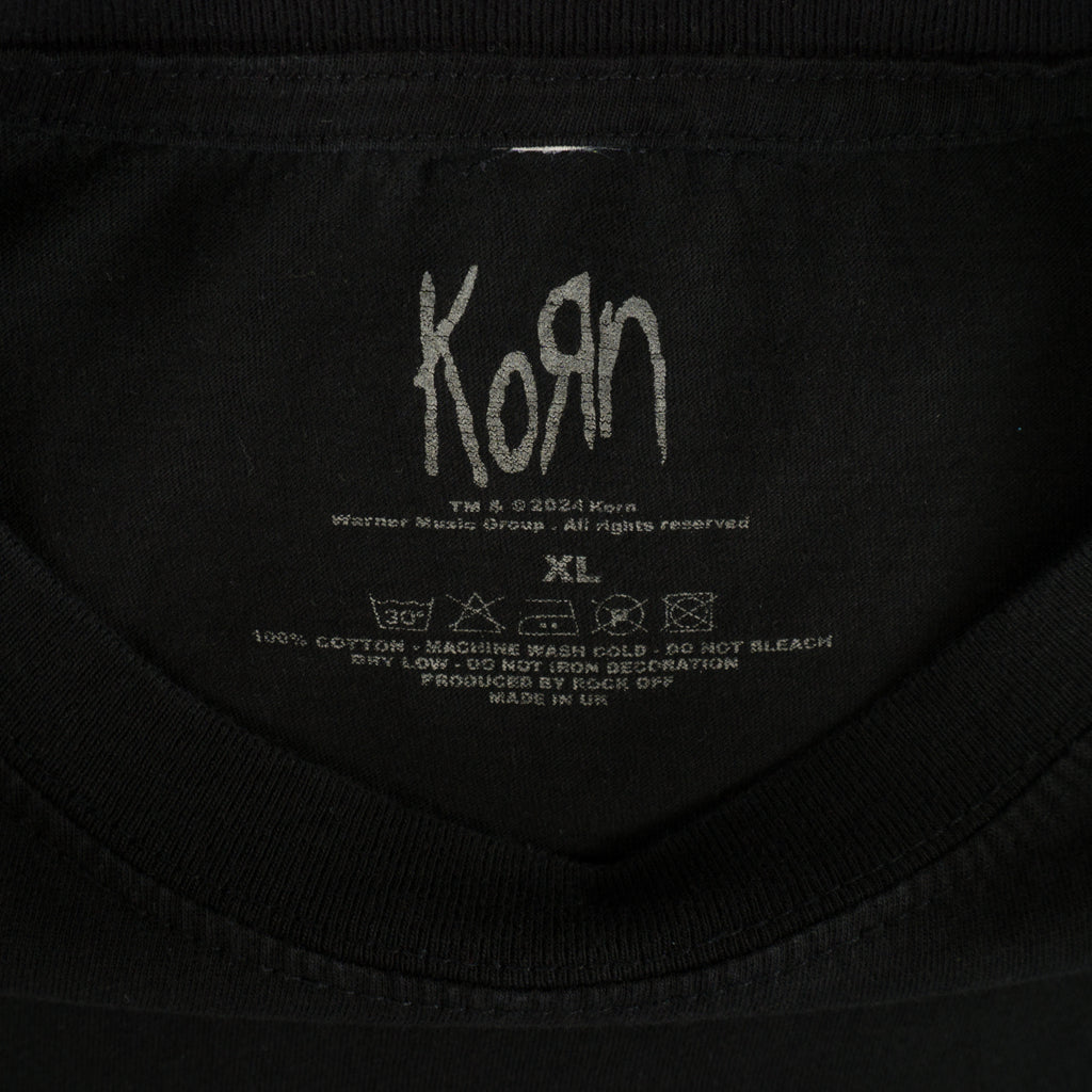 Korn Черна Тениска с Графика