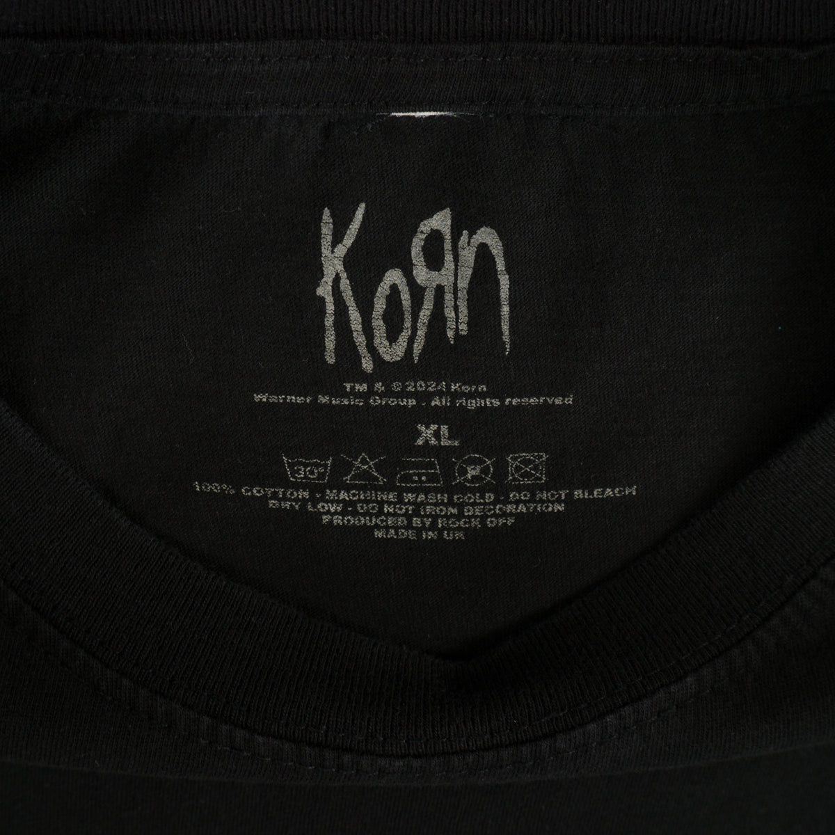 Korn Черна Тениска с Графика