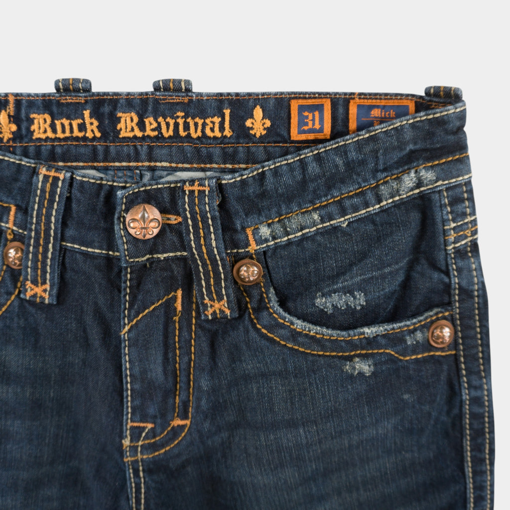 Rock Revival Vintage Y2K Дънки с Бродерия