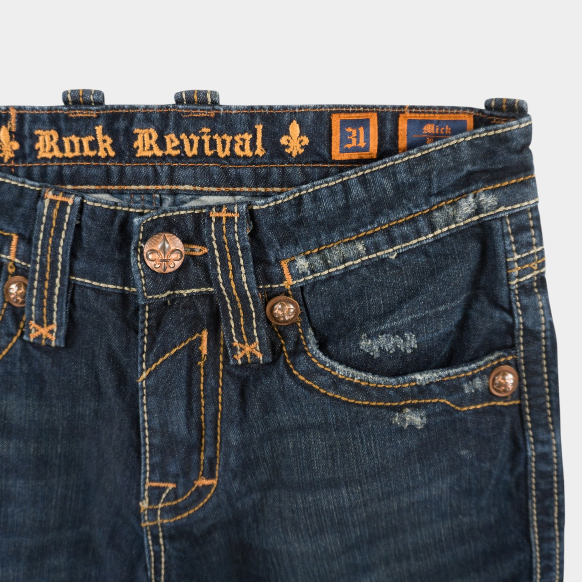Rock Revival Vintage Y2K Дънки с Бродерия