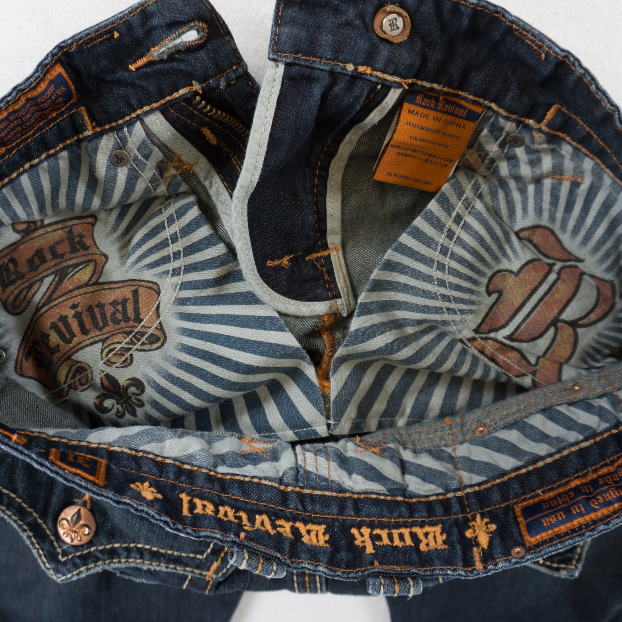 Rock Revival Vintage Y2K Дънки с Бродерия