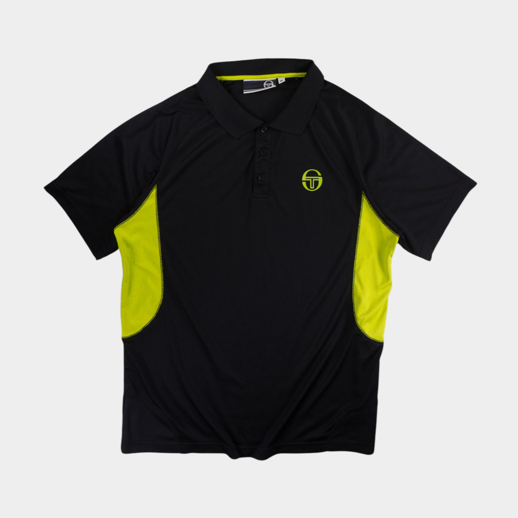 Sergio Tacchini Черна Тениска с Яка