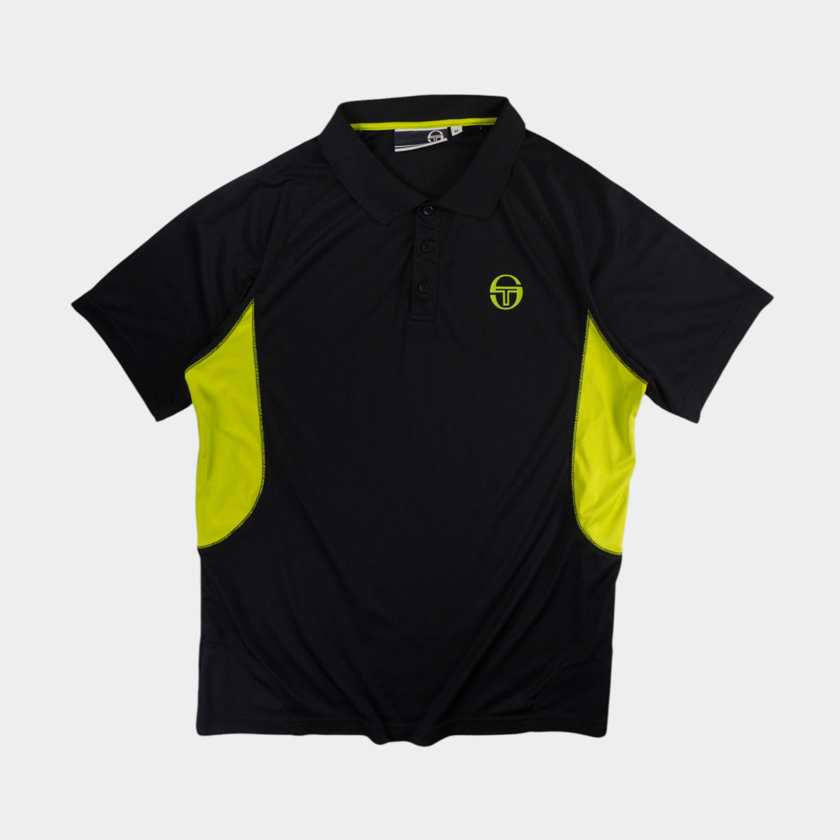 Sergio Tacchini Черна Тениска с Яка