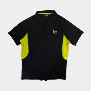 Sergio Tacchini Черна Тениска с Яка