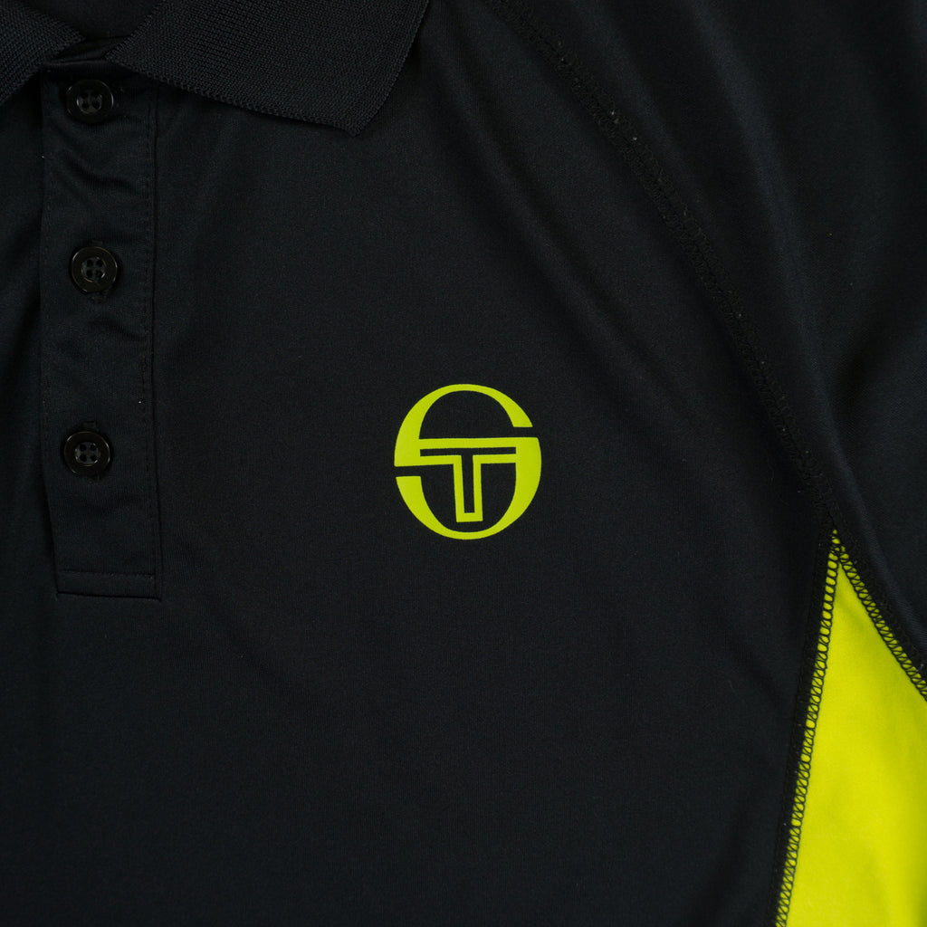 Sergio Tacchini Черна Тениска с Яка