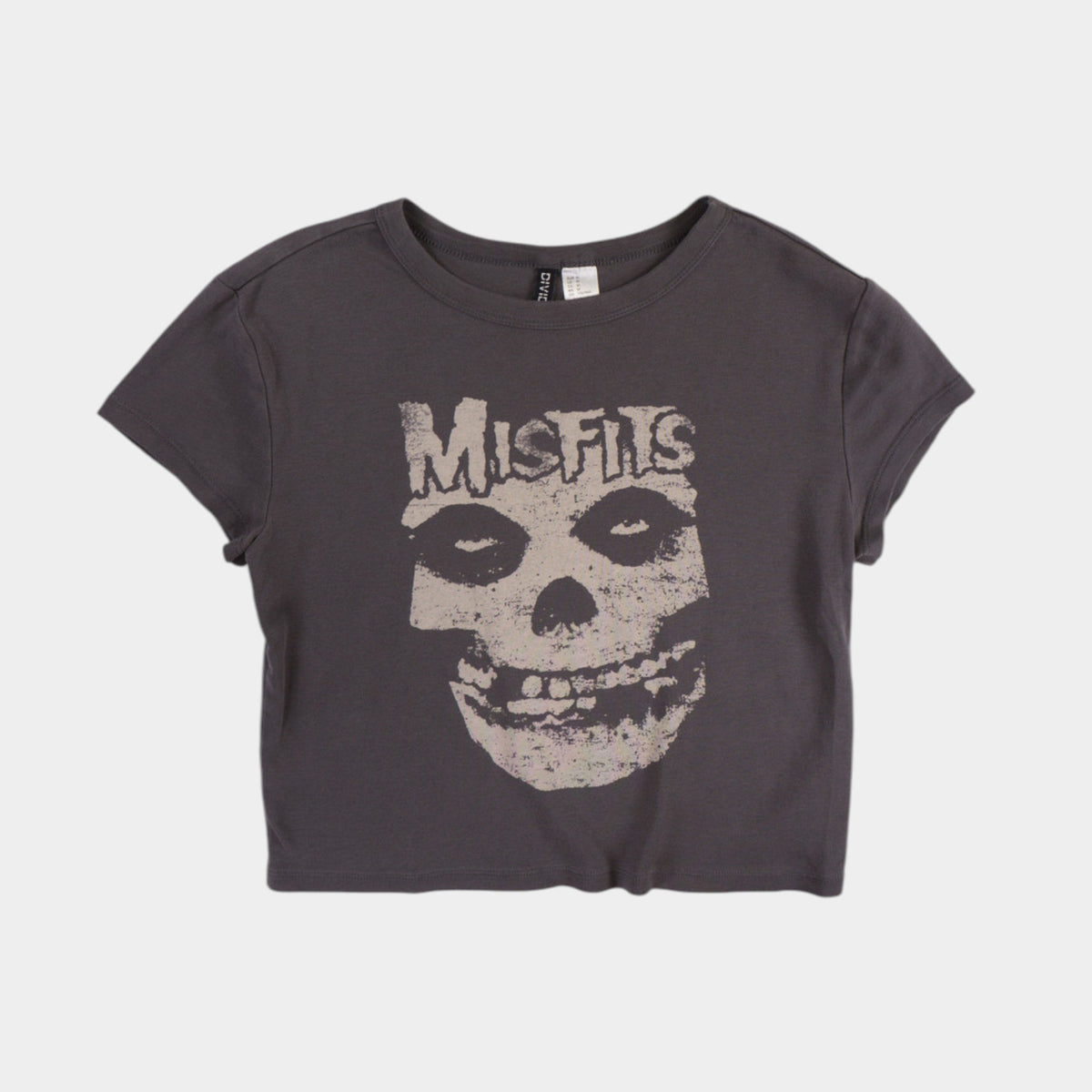 H&M X Misfits Сива Тениска с Графика
