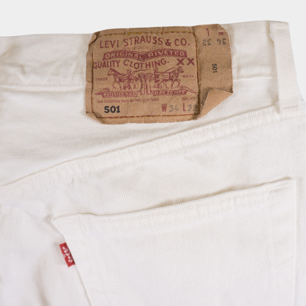 Levi's 501 Vintage Бели Дънки
