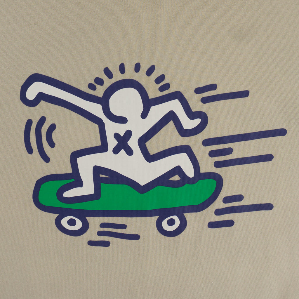 Uniqlo x Keith Haring Бежова Тениска с Графика