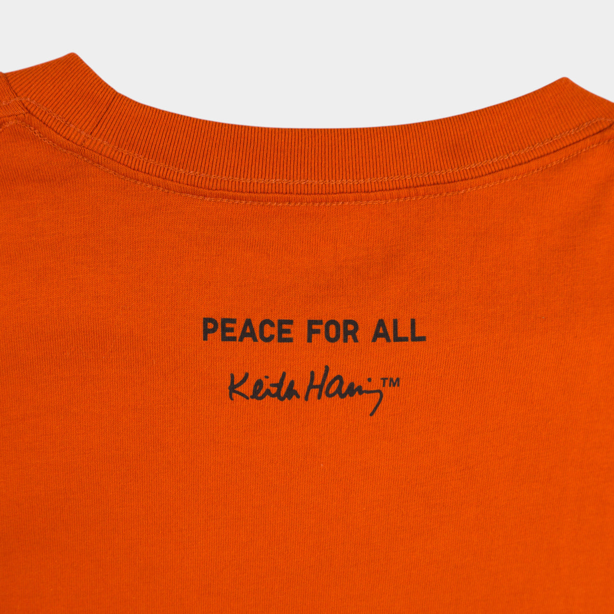 Uniqlo x Keith Haring Оранжева Тениска с Графика