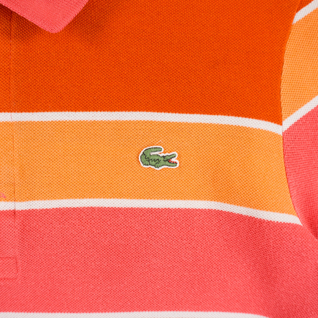 Lacoste Винтидж 2000-те Раирана Тениска с Яка