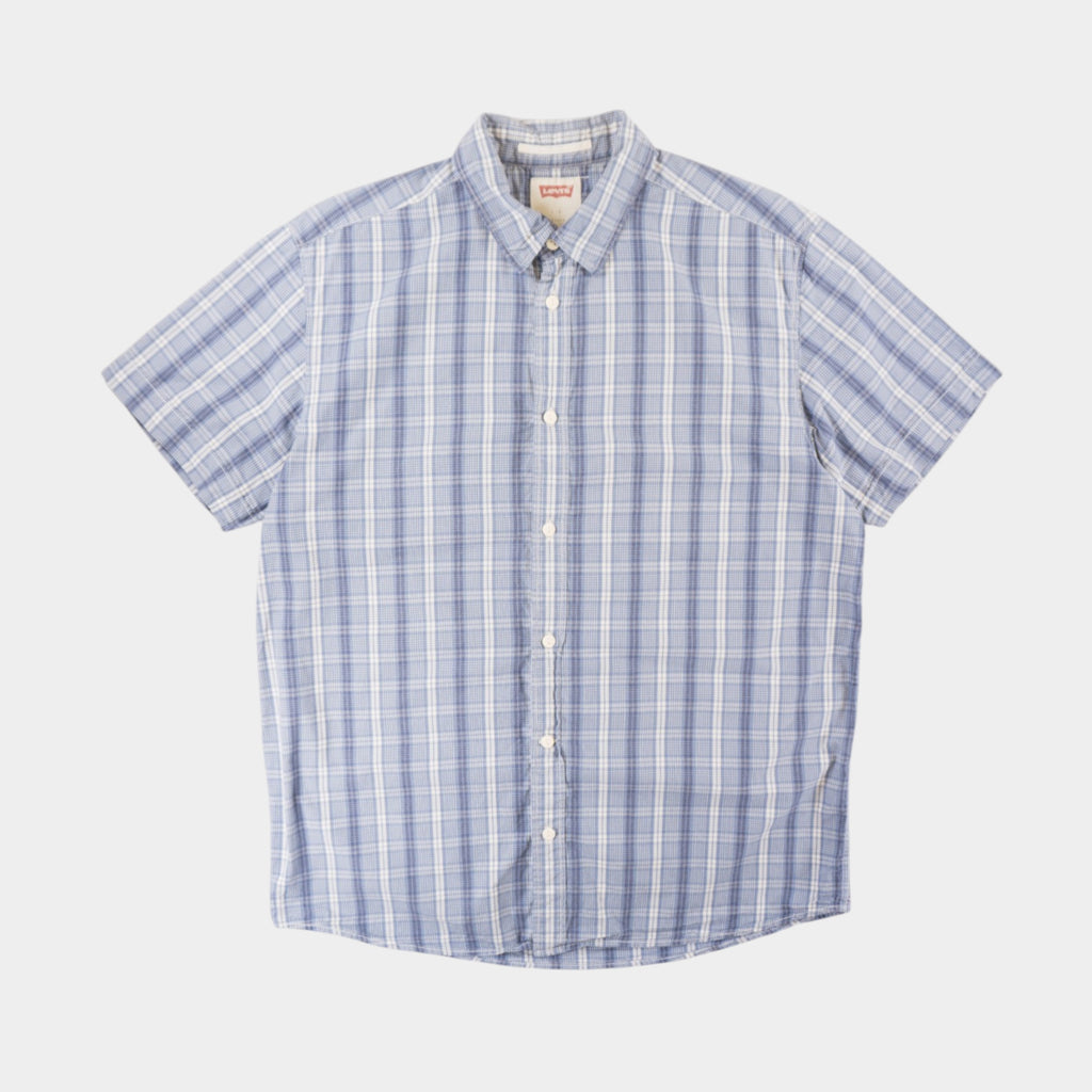 Levi's Синя Карирана Риза с Къв Ръкав