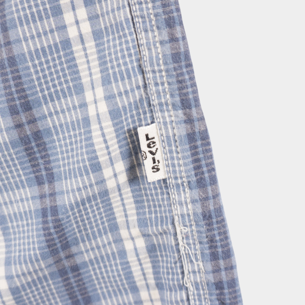 Levi's Синя Карирана Риза с Къв Ръкав
