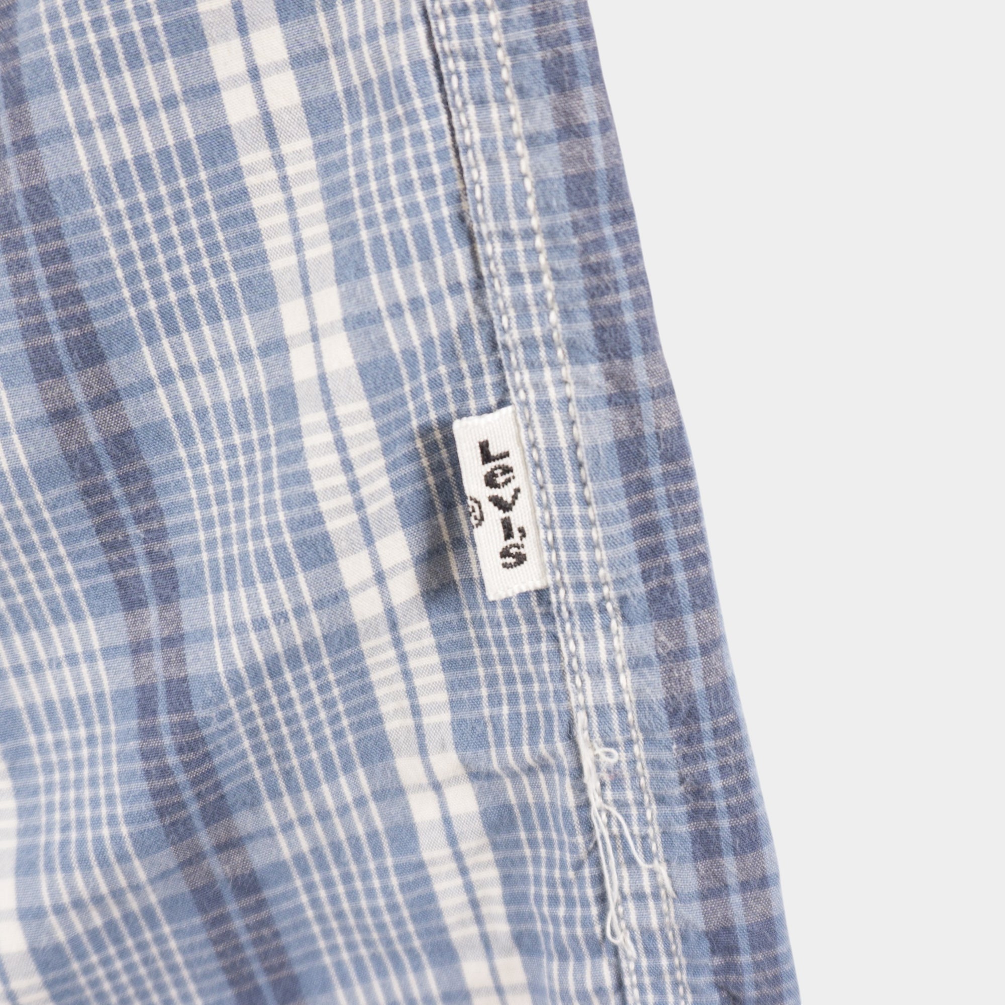 Levi's Синя Карирана Риза с Къв Ръкав