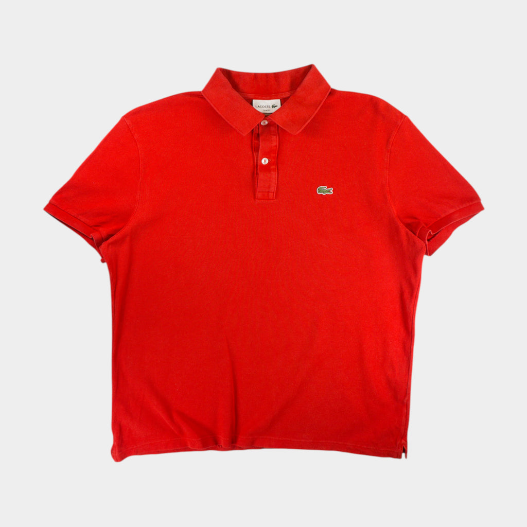 Lacoste Червена Тениска с Яка