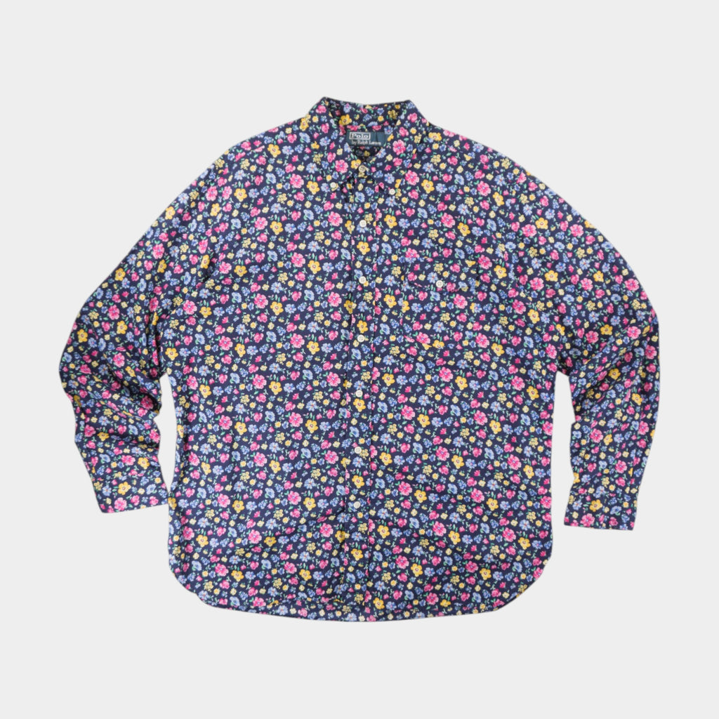 Polo Ralph Lauren Vintage Риза с Дълъг Ръкав и Флорални Мотиви