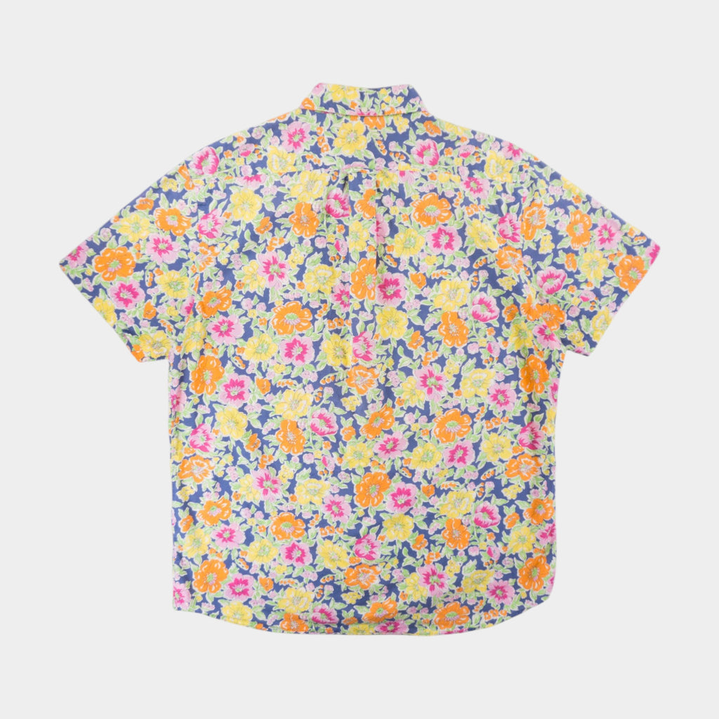 Polo Ralph Lauren Vintage Риза с Къс Ръкав и Флорални Мотиви