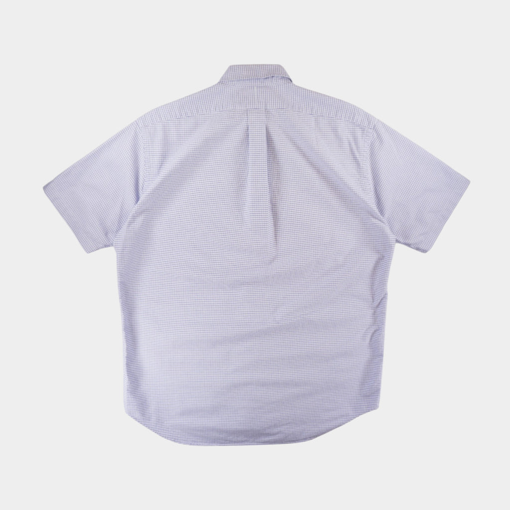Polo Ralph Lauren Vintage Лилава Карирана Риза с Къс Ръкав