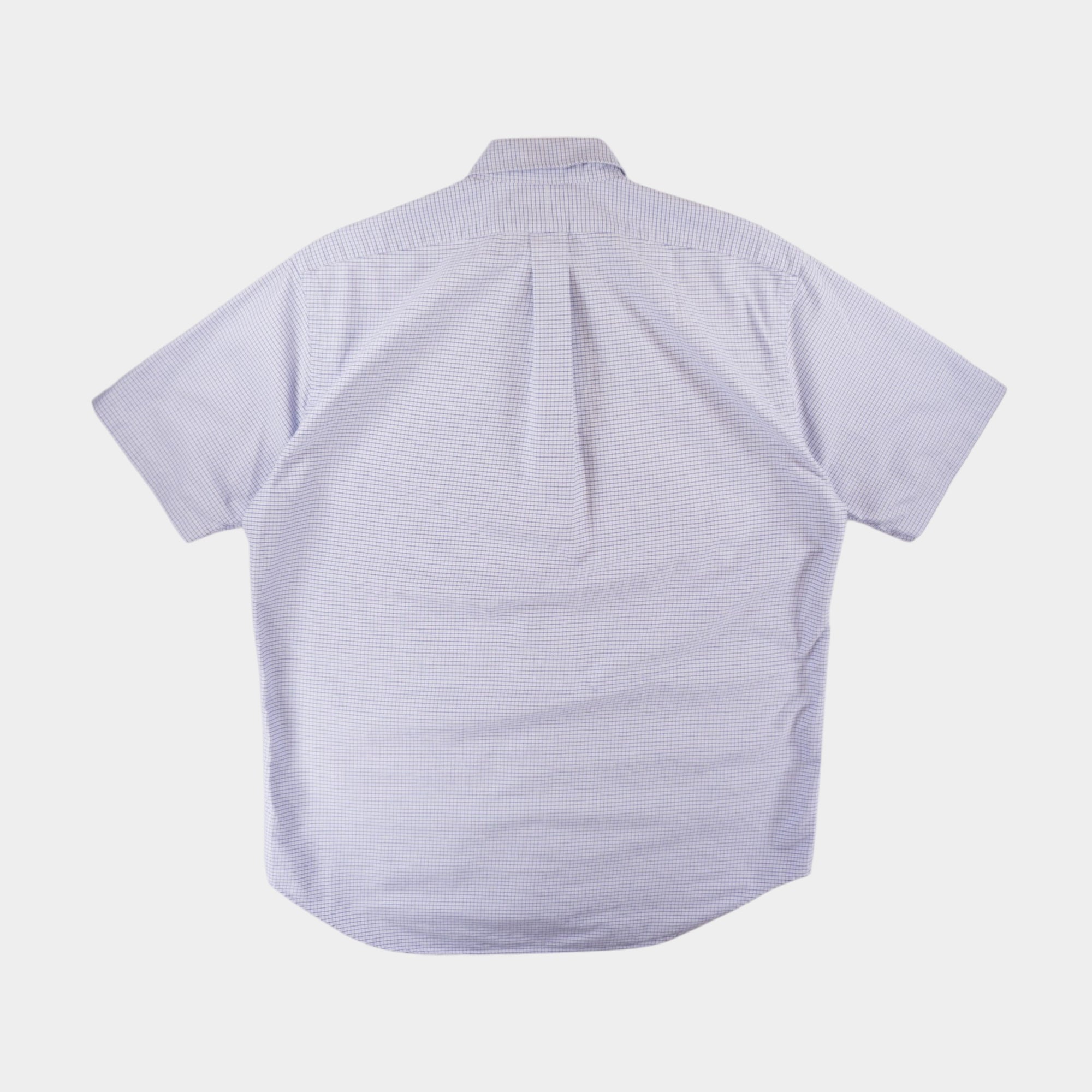 Polo Ralph Lauren Vintage Лилава Карирана Риза с Къс Ръкав