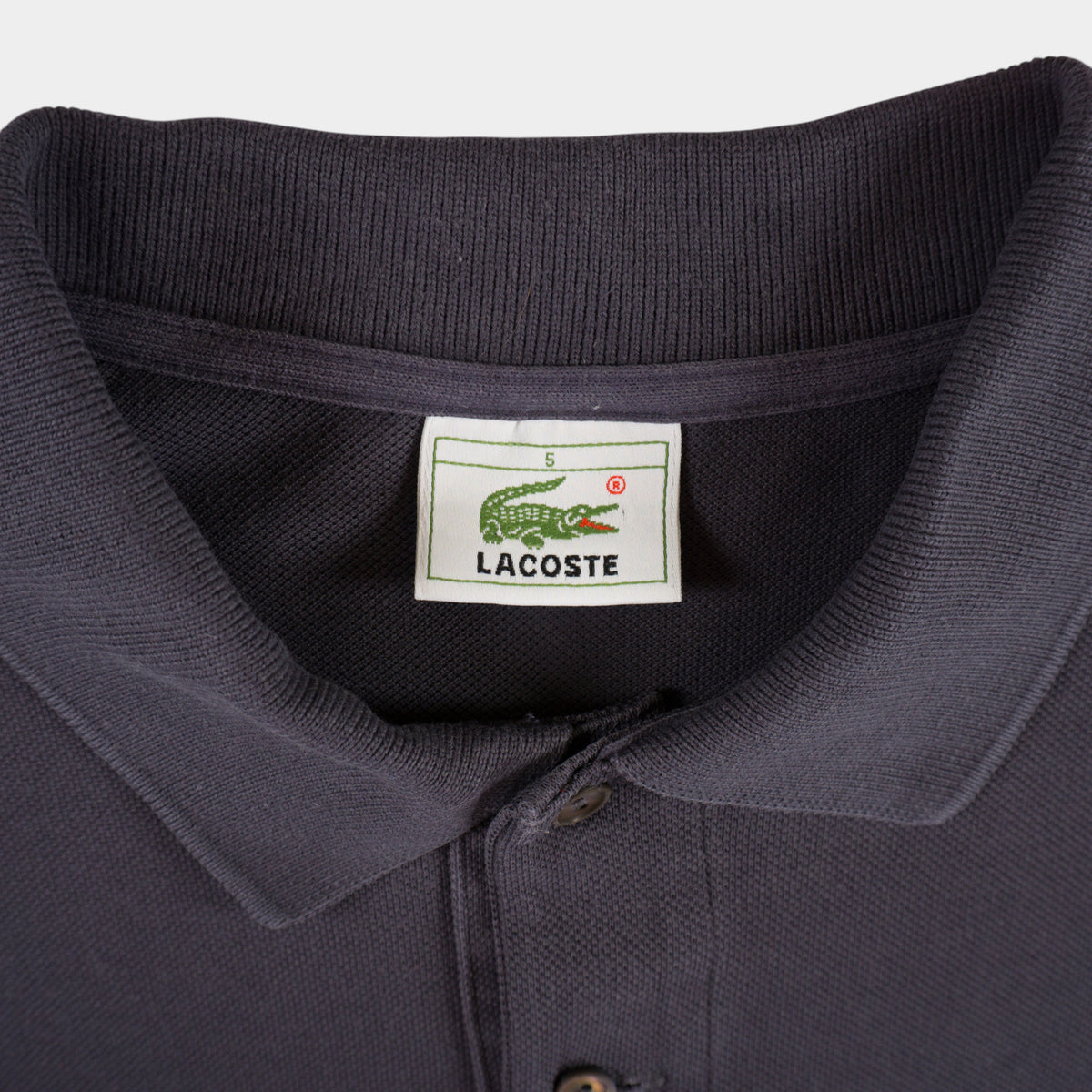 Lacoste Винтидж 2000-те Сива Тениска с Яка