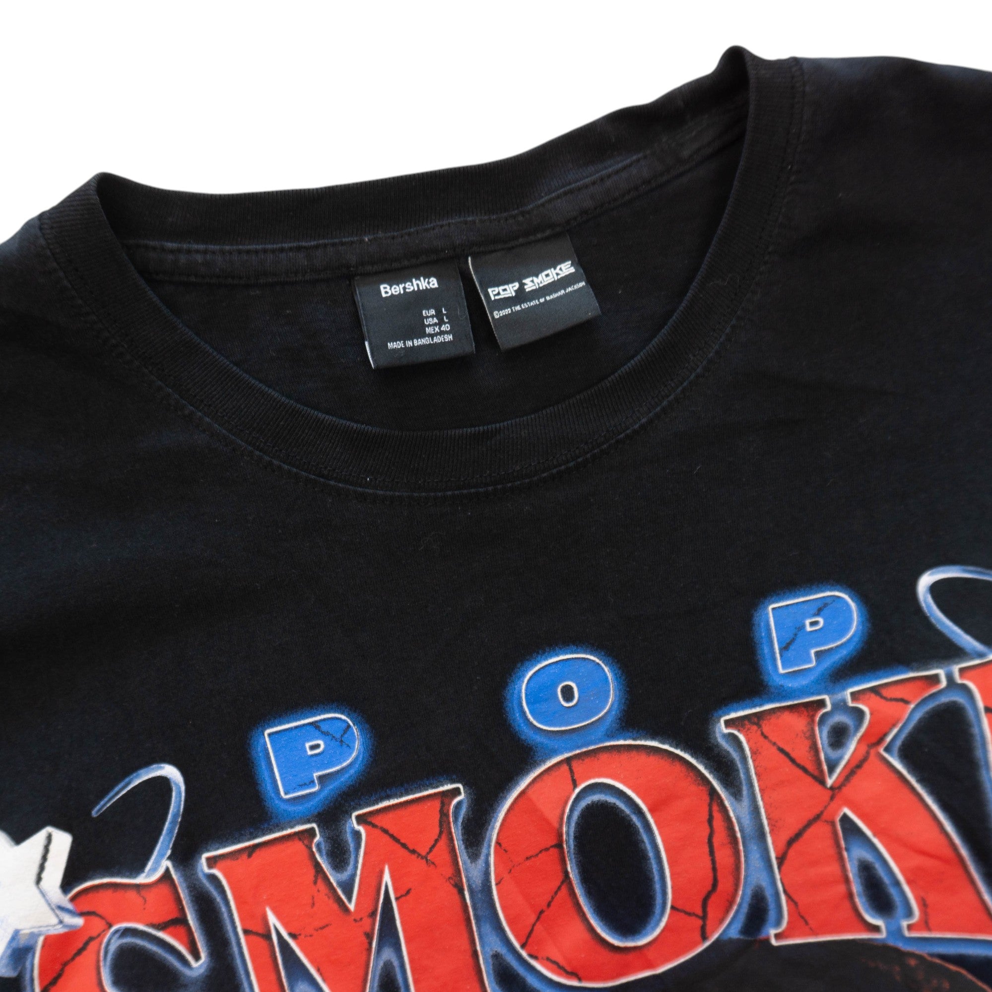 Bershka X Pop Smoke Тениска