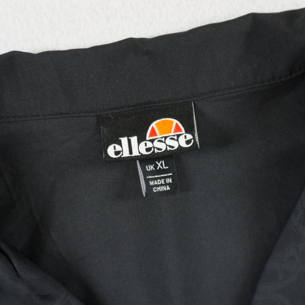 Ellesse Черна Риза с Къс Ръкав и Бродирано Лого