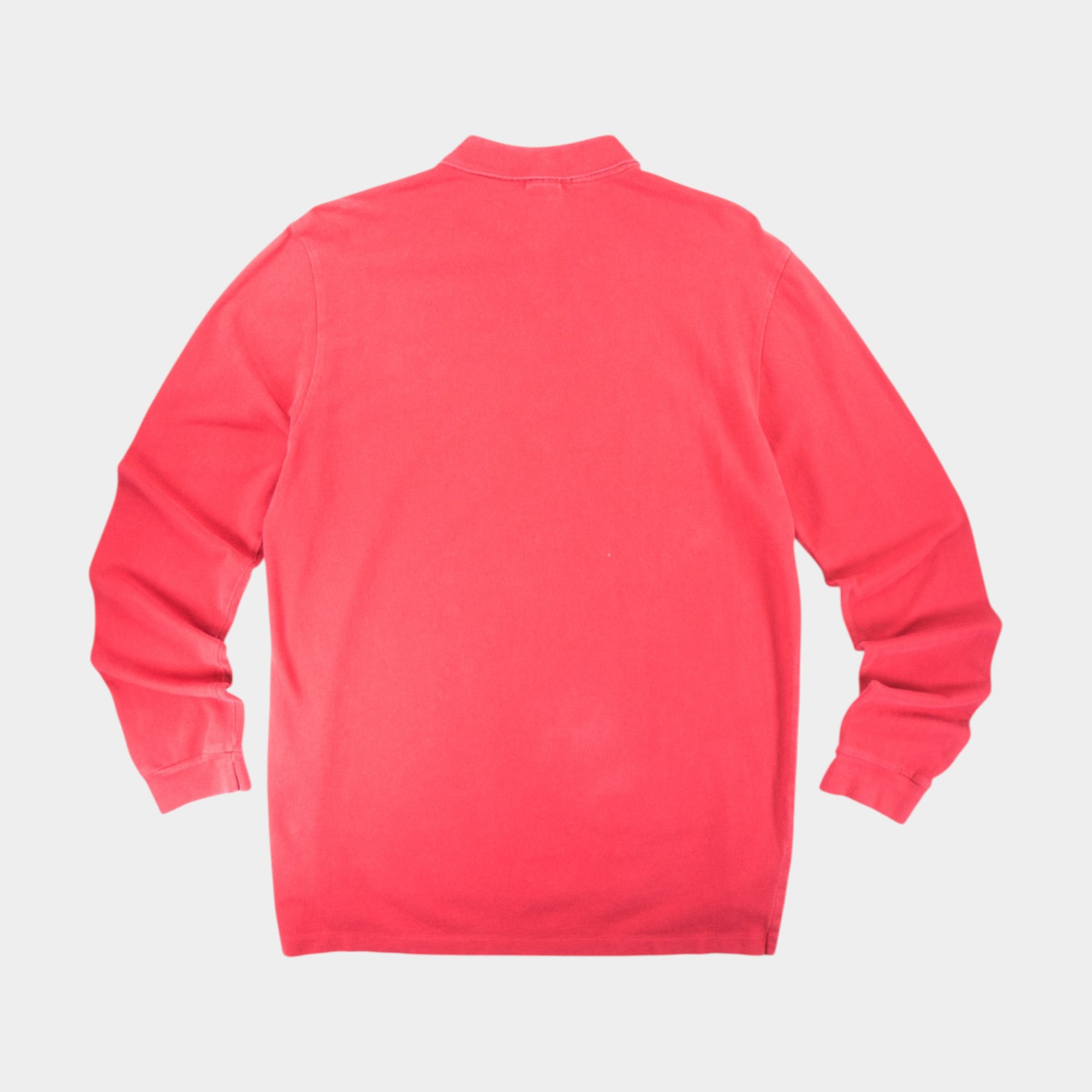 Polo Ralph Lauren Vintage Червена Блуза с Яка и Бродирано Лого