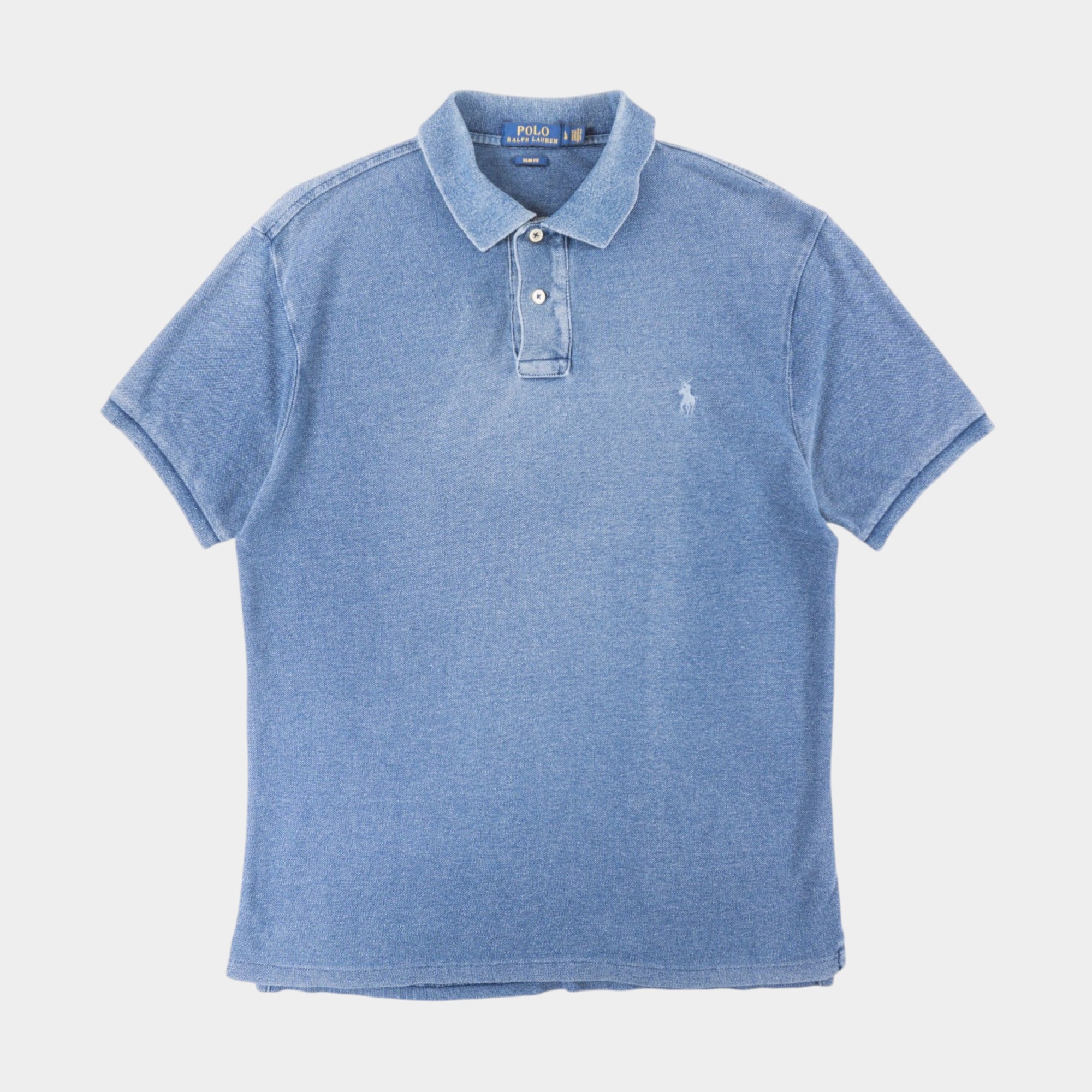 Polo Ralph Lauren Синя Тениска с Яка и Бродирано Лого