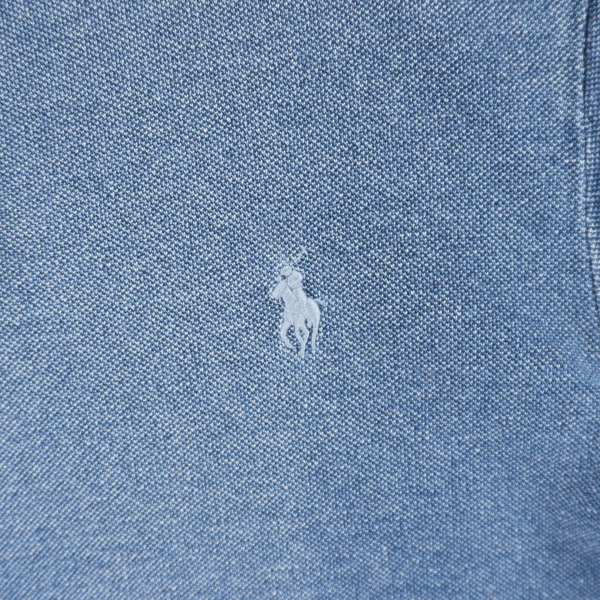 Polo Ralph Lauren Синя Тениска с Яка и Бродирано Лого