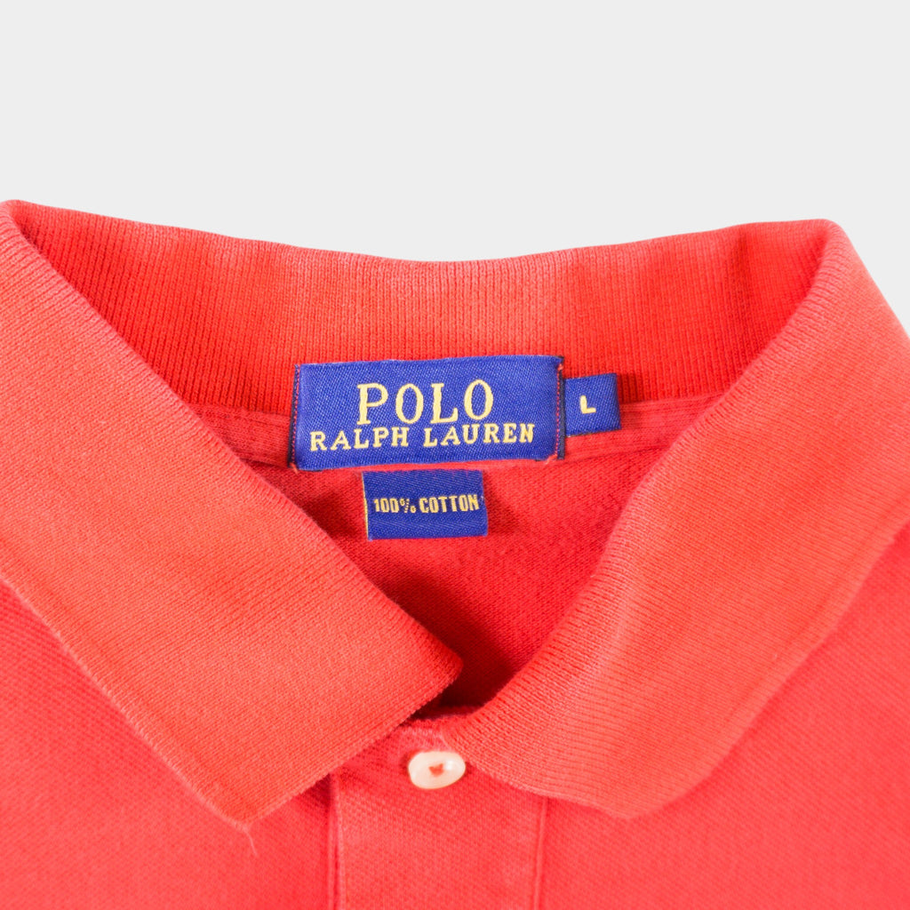 Polo Ralph Lauren Червена Тениска с Яка и Бродирано Лого
