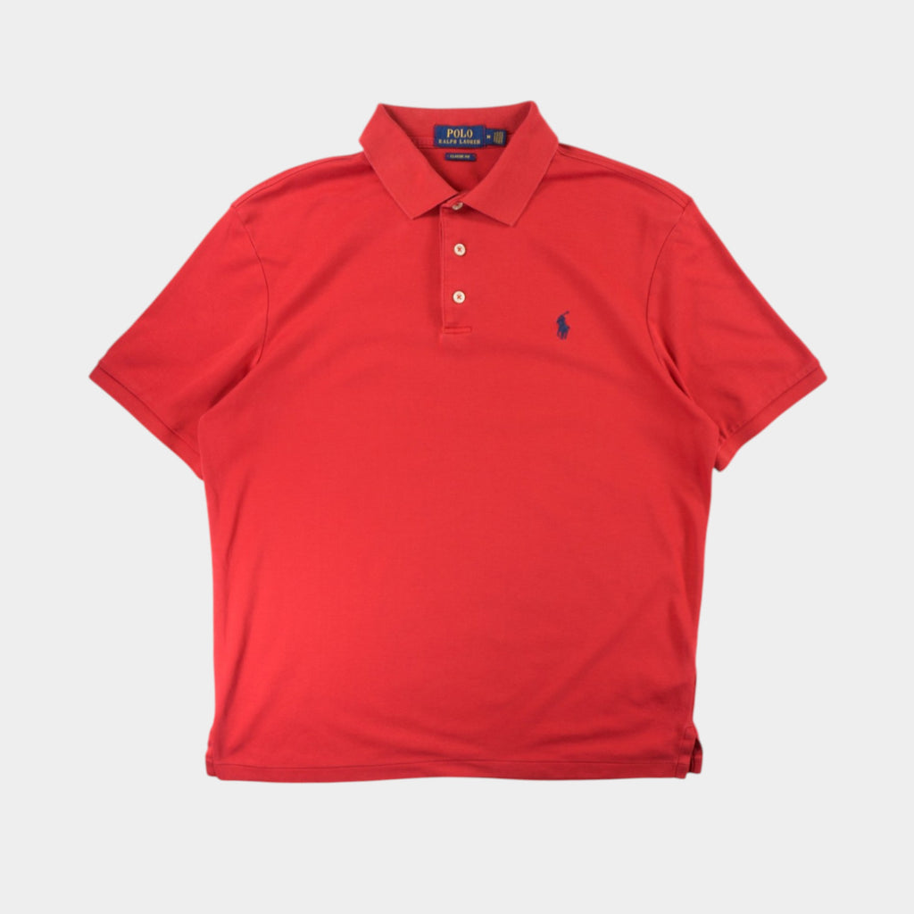 Polo Ralph Lauren Червена Тениска с Яка и Бродирано Лого