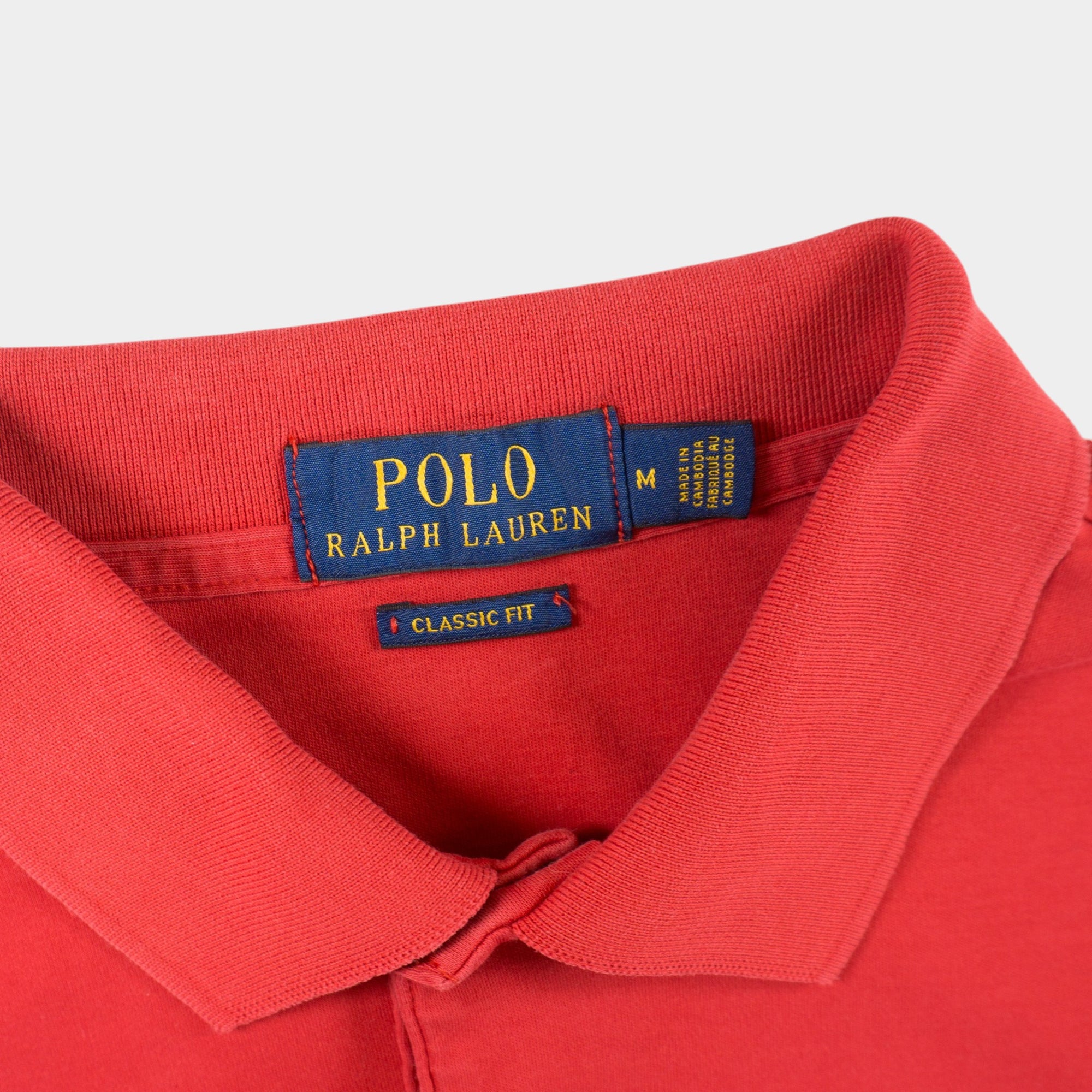 Polo Ralph Lauren Червена Тениска с Яка и Бродирано Лого