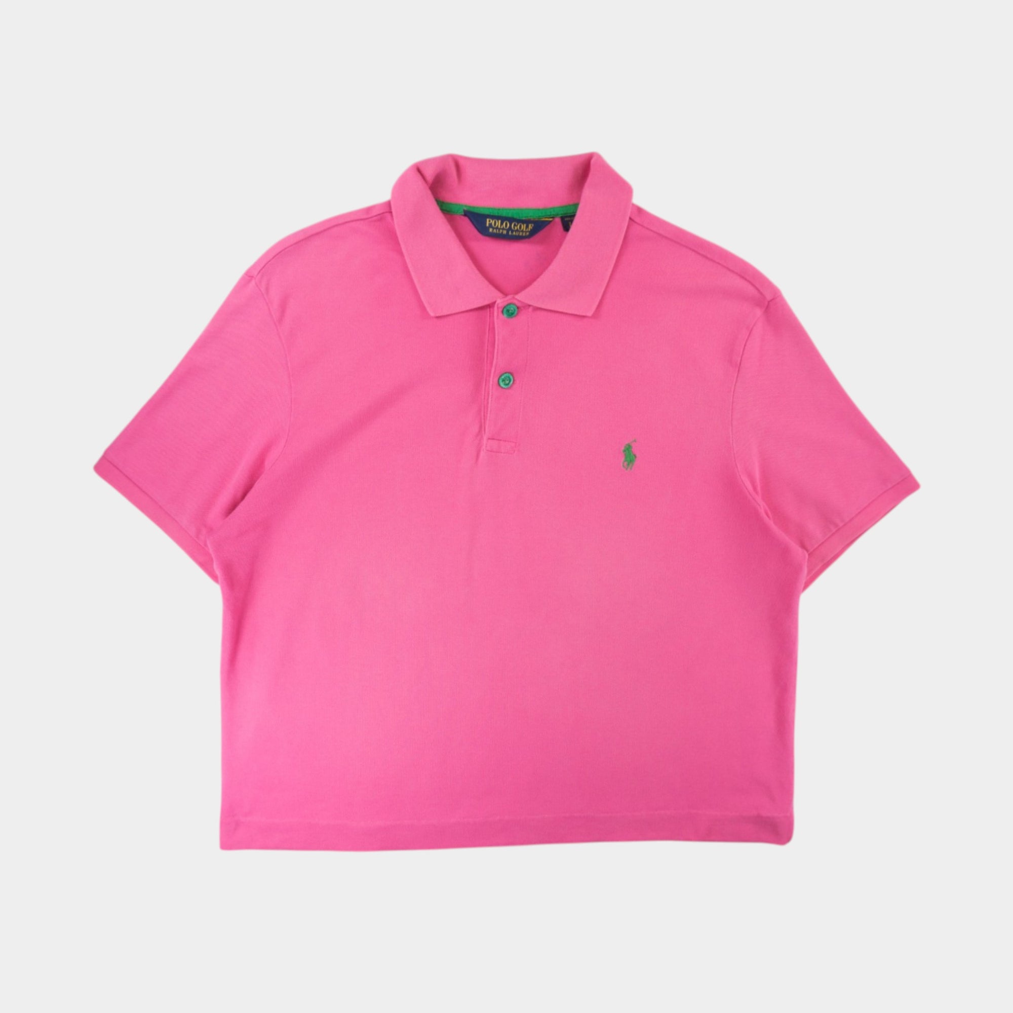 Polo Golf Ralph Lauren Розова Тениска с Яка и Бродирано Лого