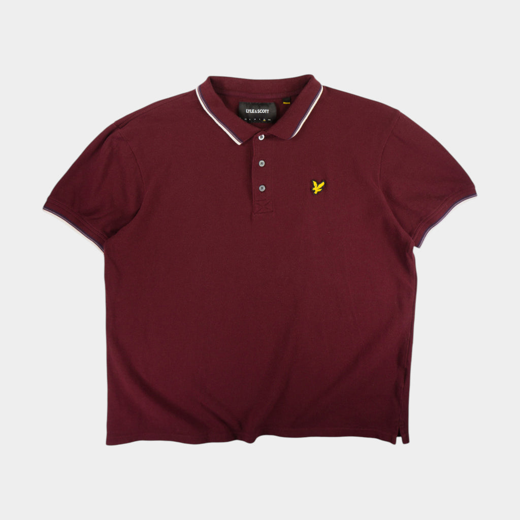 Lyle & Scott Червена Тениска с Яка