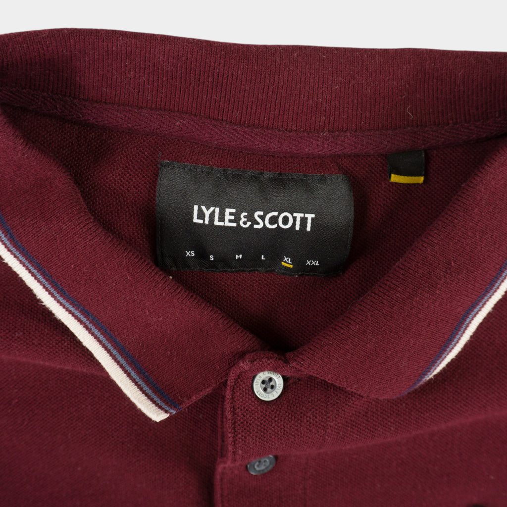 Lyle & Scott Червена Тениска с Яка