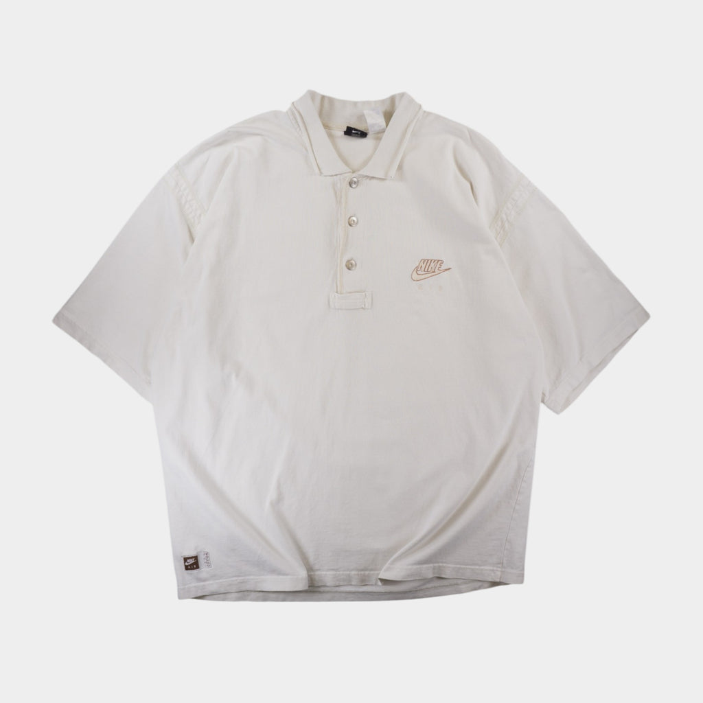 Nike Vintage Тениска с Яка и Бродирано Лого