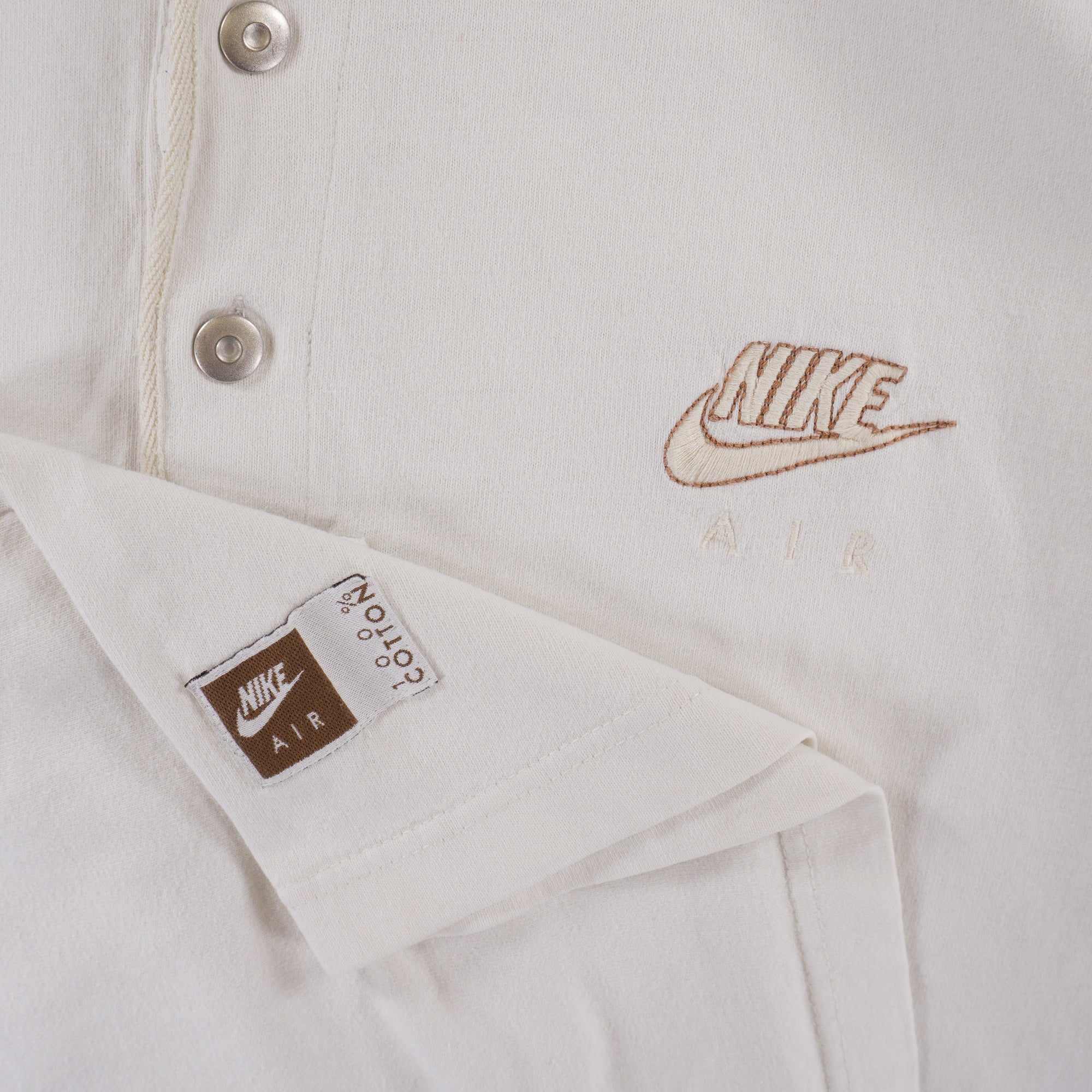 Nike Vintage Тениска с Яка и Бродирано Лого