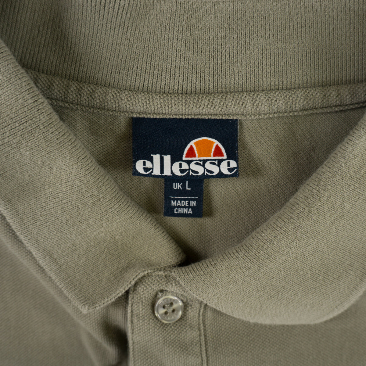 Ellesse Зелена Тениска с Яка