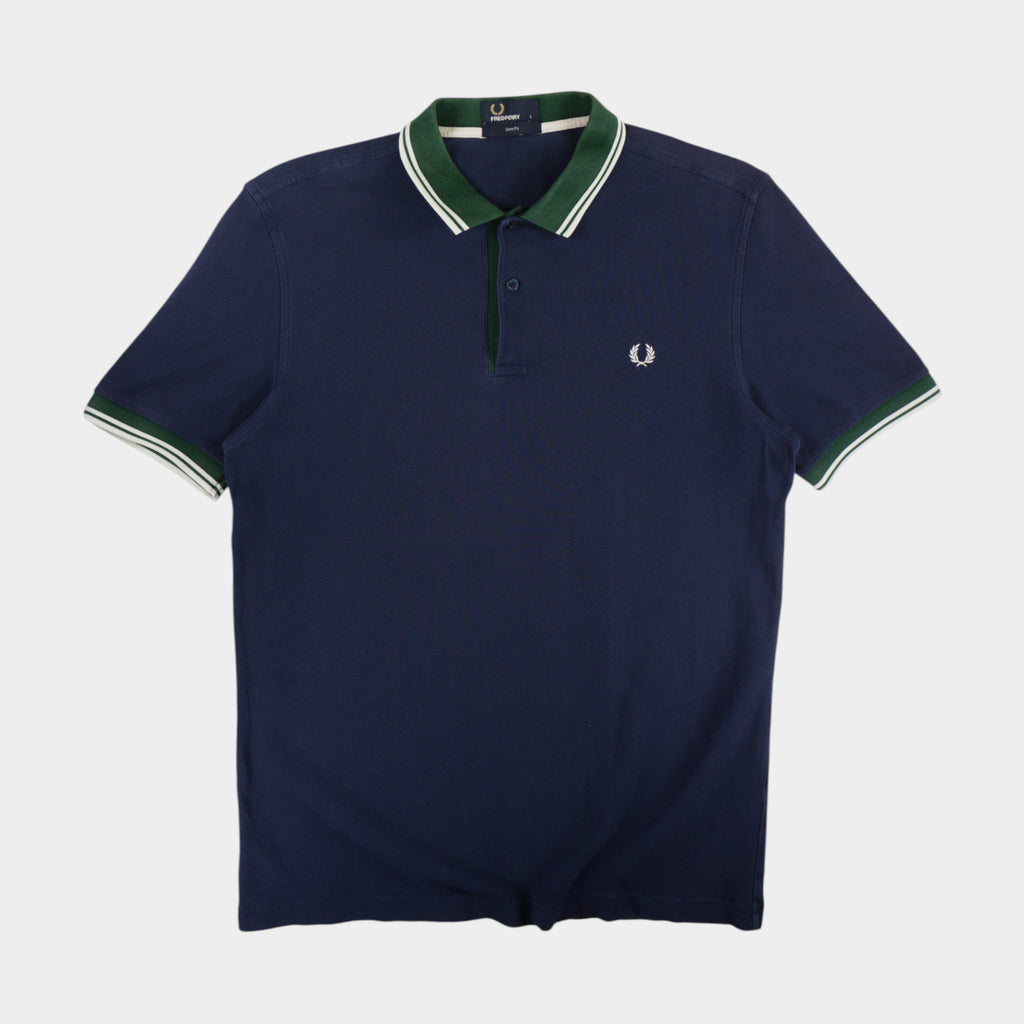 Fred Perry Синя Тениска с Яка
