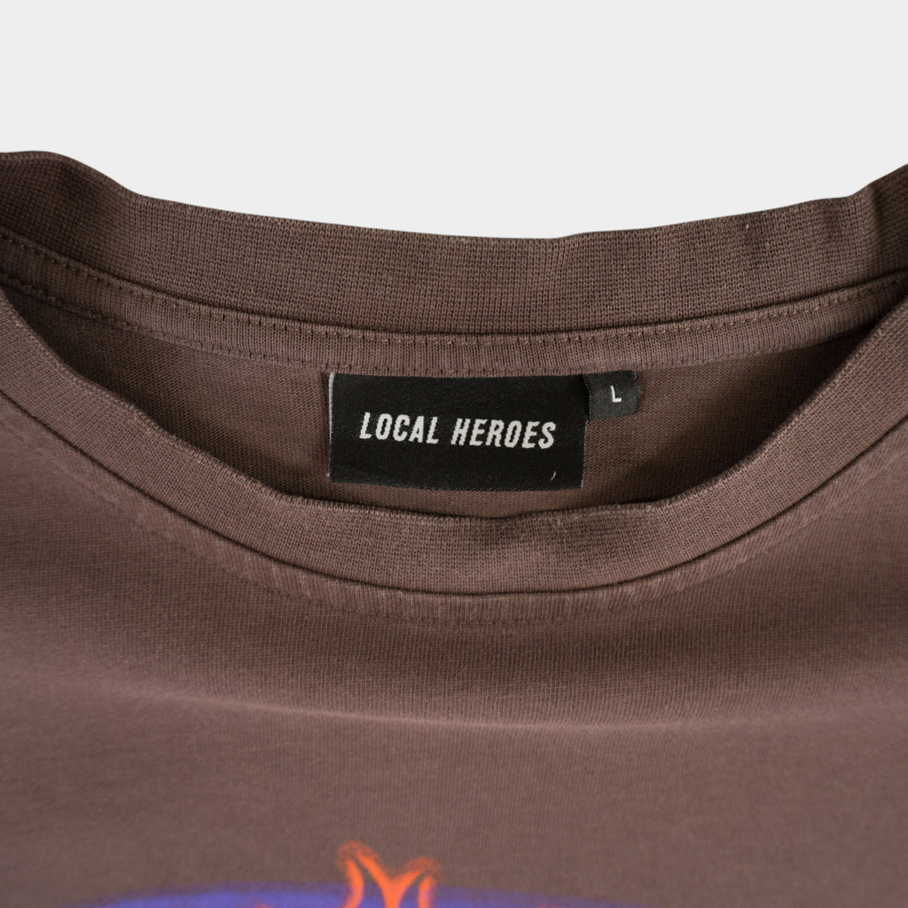 Local Heroes Кафява Тениска с Графика
