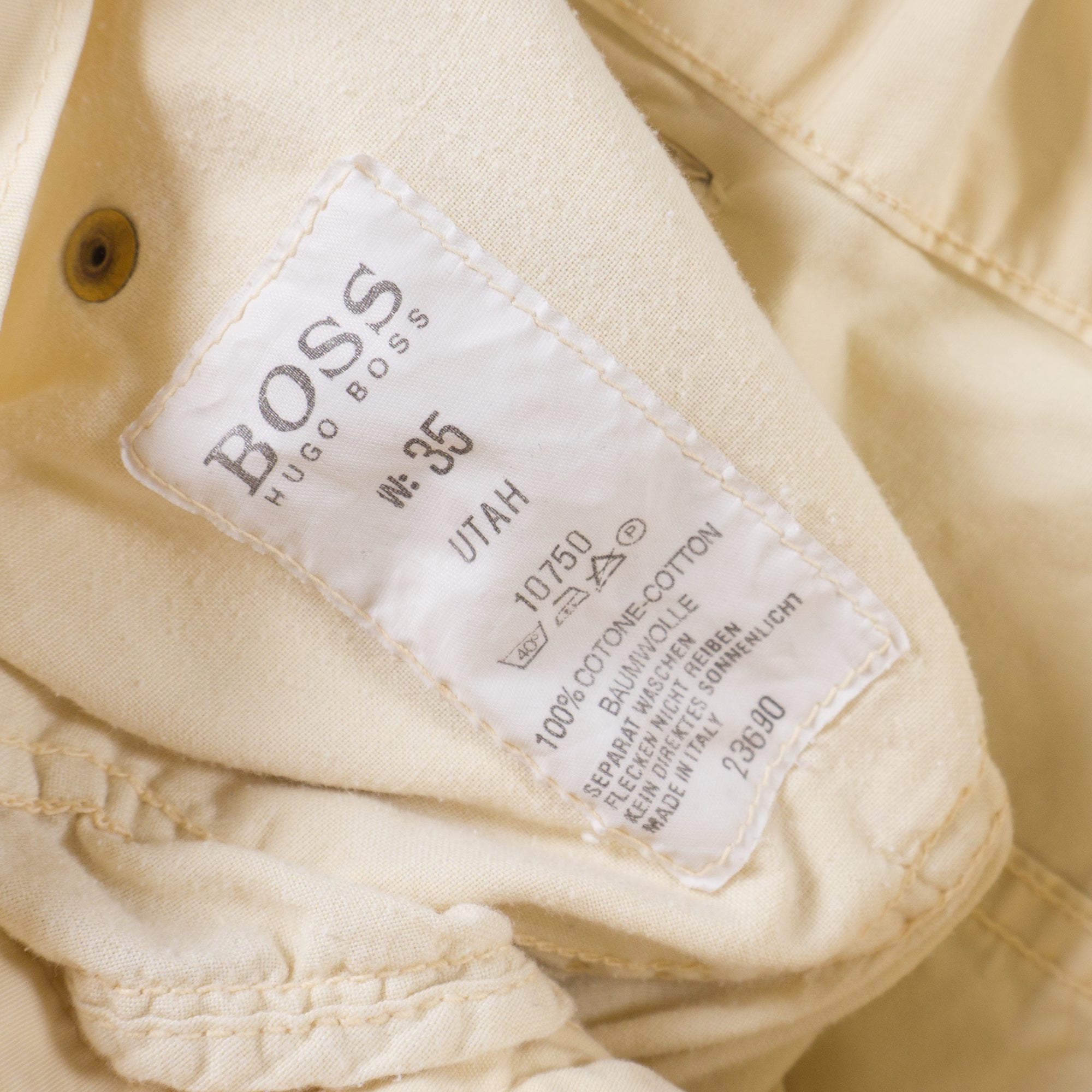 Hugo Boss Vintage Жълти Къси Панталони