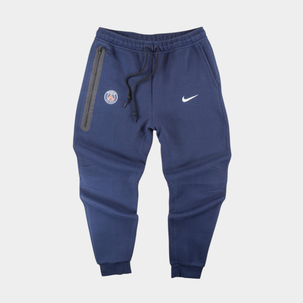 Nike X PSG Tech Fleece Тъмно Син Анцуг с Бродирани Лога