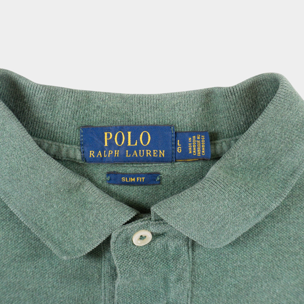 Polo Ralph Lauren Зелена Тениска с Яка и Бродирано Лого