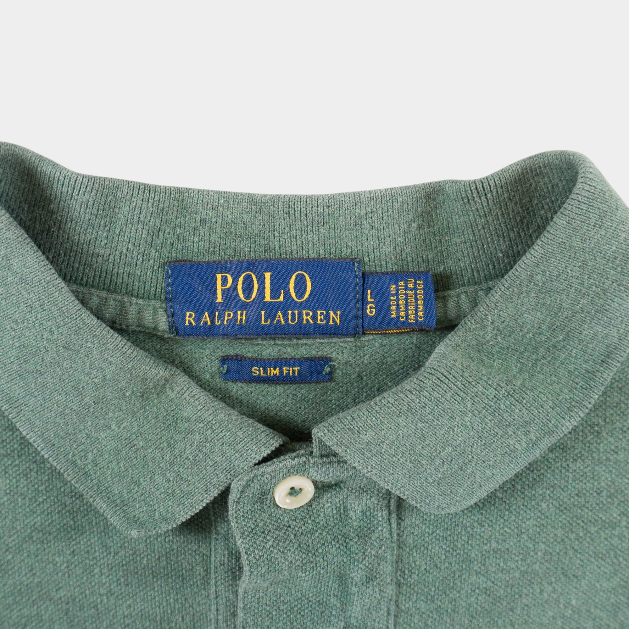 Polo Ralph Lauren Зелена Тениска с Яка и Бродирано Лого