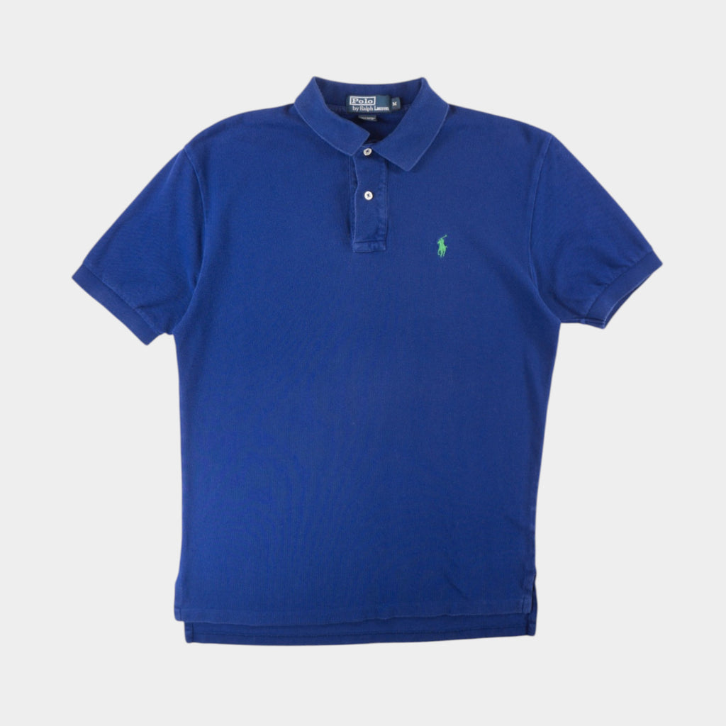 Polo Ralph Lauren Vintage Синя Тениска с Яка и Бродирано Лого